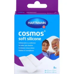 COSMOS soft silicone Pflasterstrips 2 Größen 8 St