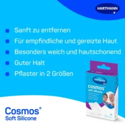 COSMOS soft silicone Pflasterstrips 2 Größen 8 St