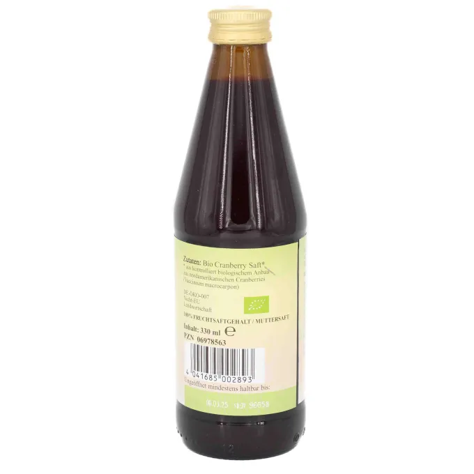 CRANBERRY SAFT pur Bio Vitalhaus 330 ml