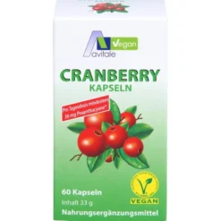 CRANBERRY VEGAN Kapseln 400 mg 60 Stück