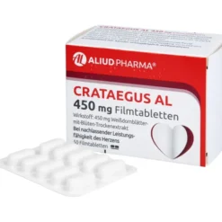 Crataegus AL 450 mg Filmtabletten bei nachlassender Herzleistung 50 Stück