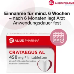 Crataegus AL 450 mg Filmtabletten bei nachlassender Herzleistung 50 Stück