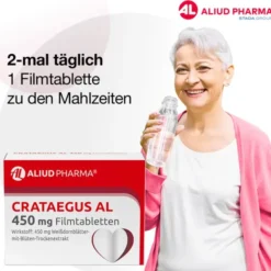 Crataegus AL 450 mg Filmtabletten bei nachlassender Herzleistung 50 Stück