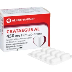 Crataegus AL 450 mg Filmtabletten bei nachlassender Herzleistung 50 Stück
