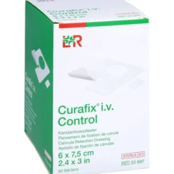 CURAFIX i.v. Control Kanülenfixierpfl.6x7,5 cm 50 St