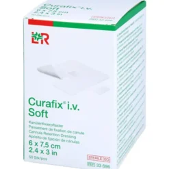 CURAFIX i.v. Soft Kanülenfixierpfl.6x7,5 cm 50 St