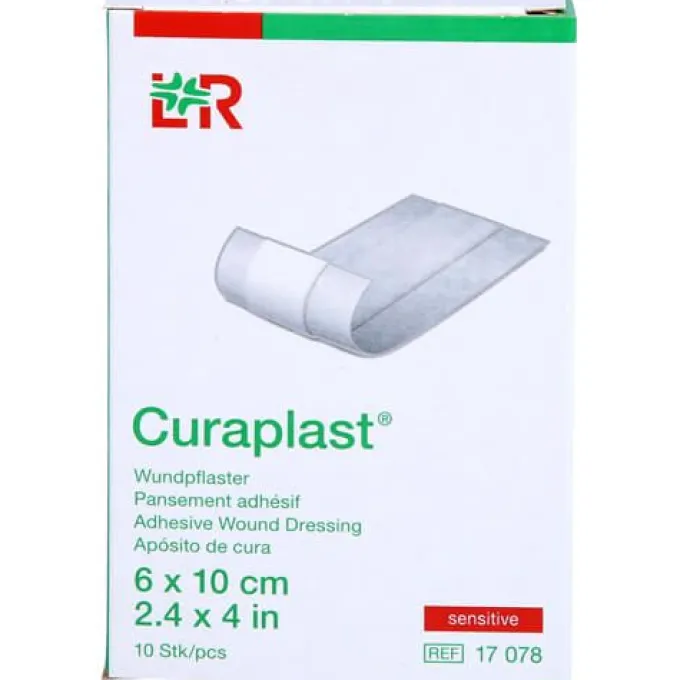 CURAPLAST Wundschnellverb.sensitiv 6x10 cm 1 m 10 St