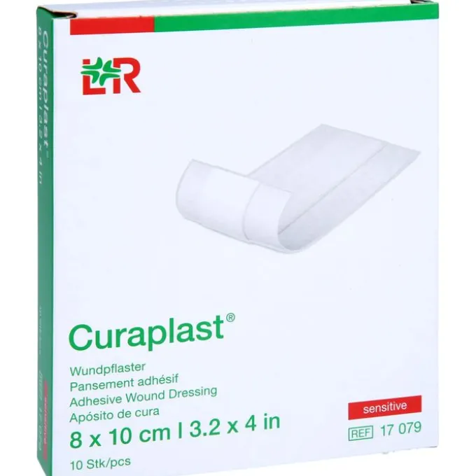 CURAPLAST Wundschnellverb.sensitiv 8x10 cm 1 m 10 St