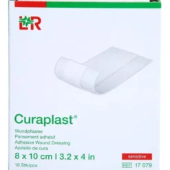 CURAPLAST Wundschnellverb.sensitiv 8x10 cm 1 m 10 St