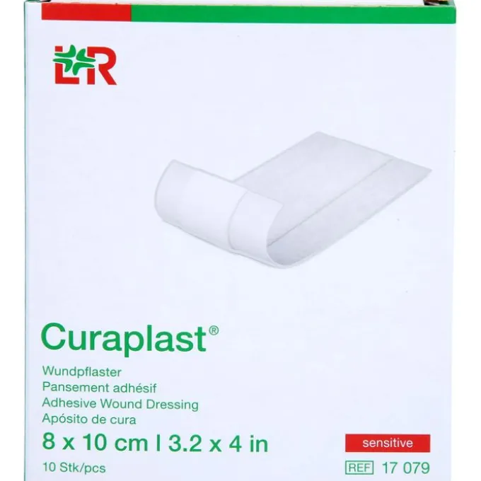 CURAPLAST Wundschnellverb.sensitiv 8x10 cm 1 m 10 St