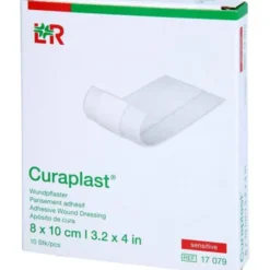 CURAPLAST Wundschnellverb.sensitiv 8x10 cm 1 m 10 St