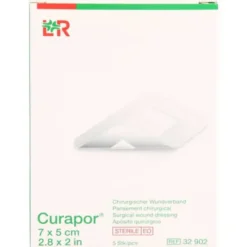 CURAPOR Wundverband steril chirurgisch 5x7 cm 5 St
