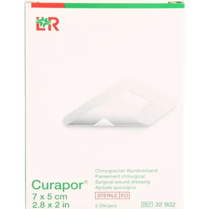 CURAPOR Wundverband steril chirurgisch 5x7 cm 5 St