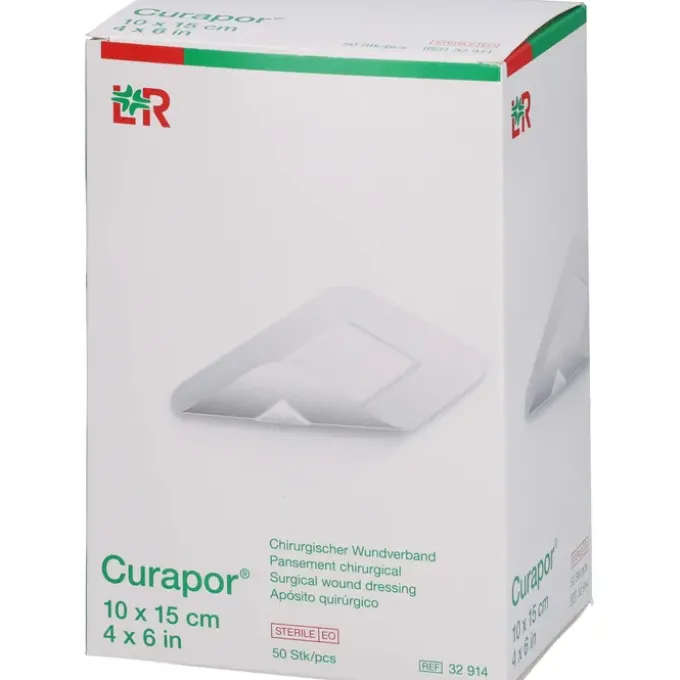 CURAPOR Wundverband steril chirurgisch 10x15 cm 50 St