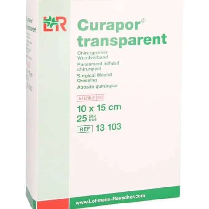 CURAPOR Wundverband steril transparent 10x15 cm 25 St