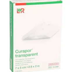 CURAPOR Wundverband steril transparent 5x7 cm 5 St