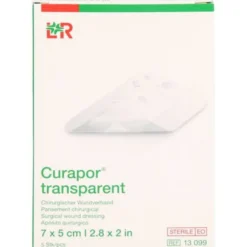 CURAPOR Wundverband steril transparent 5x7 cm 5 St