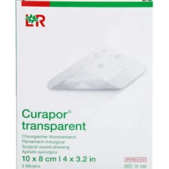 CURAPOR Wundverband steril transparent 8x10 cm 5 St