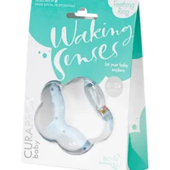 CURAPROX Baby Beißring 0-24 Mon.blau 1 St