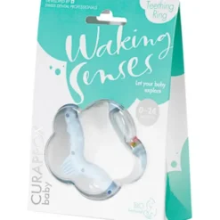CURAPROX Baby Beißring 0-24 Mon.blau 1 St
