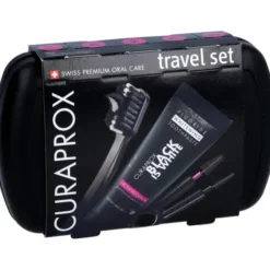 CURAPROX black is white Travel-Set Zahnbürste 1 P