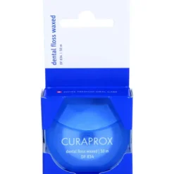 CURAPROX DF 834 Zahnseide waxed Minze Spender 50 m