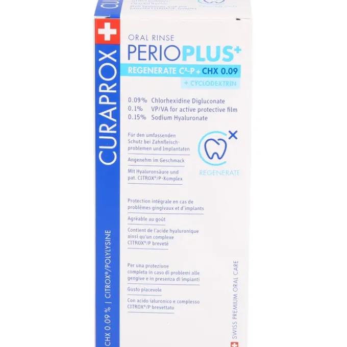 CURAPROX perio Plus+ Regenerate Mundspül.CHX 0,09% 200 ml