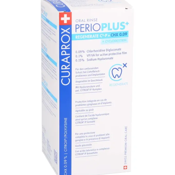 CURAPROX perio Plus+ Regenerate Mundspül.CHX 0,09% 200 ml