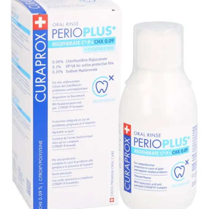 CURAPROX perio Plus+ Regenerate Mundspül.CHX 0,09% 200 ml