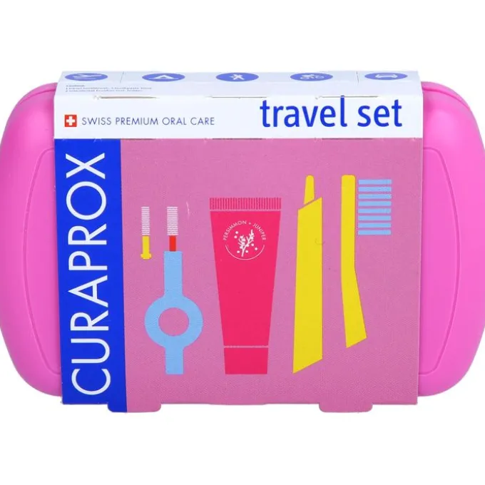 CURAPROX Travel-Set rosa 1 St
