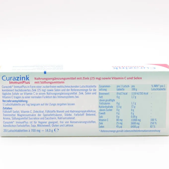 CURAZINK ImmunPlus Lutschtabletten 20 Stück