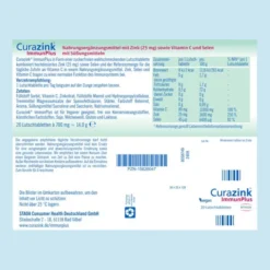 CURAZINK ImmunPlus Lutschtabletten 20 Stück