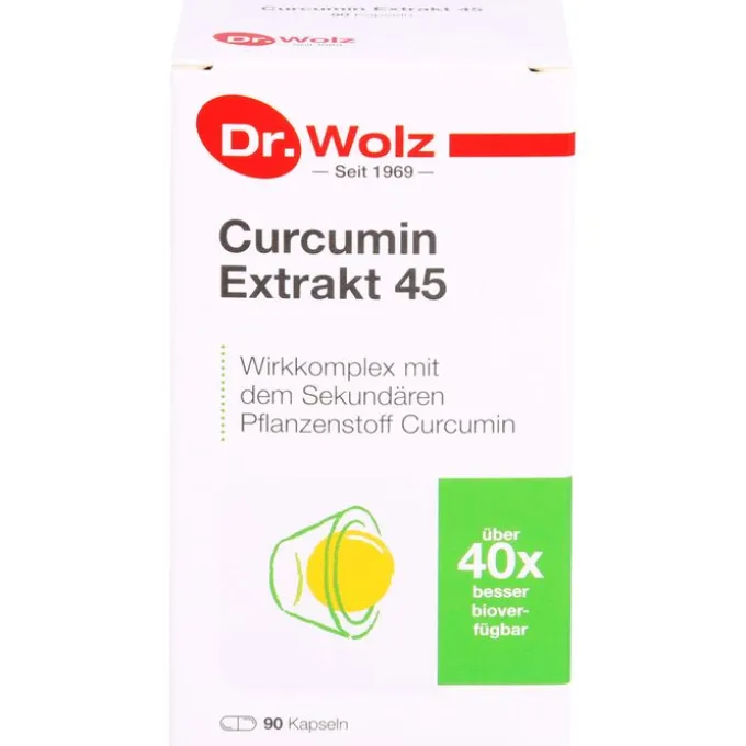 CURCUMIN EXTRAKT 45 Dr.Wolz Kapseln 90 Stück