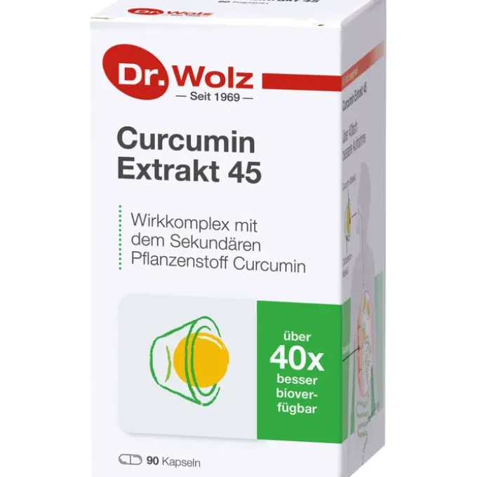CURCUMIN EXTRAKT 45 Dr.Wolz Kapseln 90 Stück
