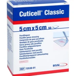 CUTICELL Classic Wundgaze 5x5 cm 50 St
