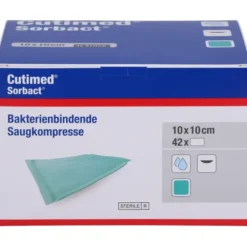 CUTIMED Sorbact Saugkompressen 10x10 cm 42 St