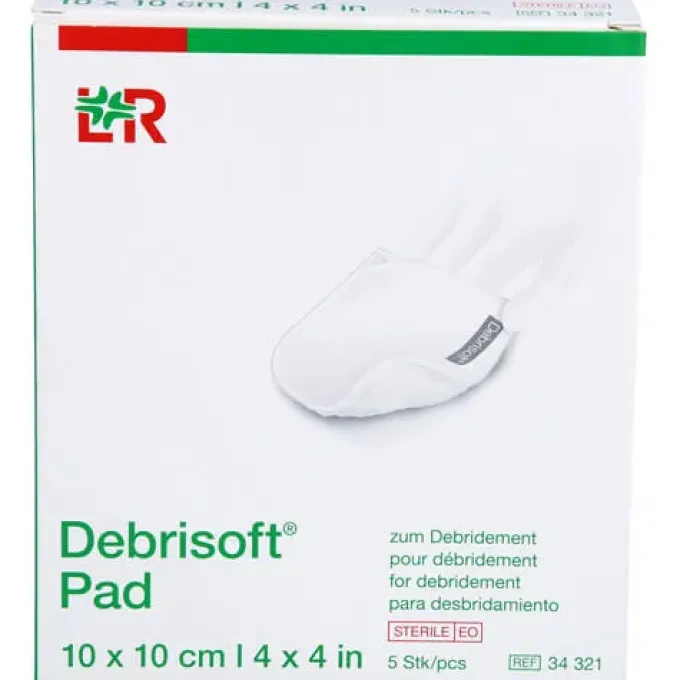 DEBRISOFT Pad 10x10 cm steril 5 St