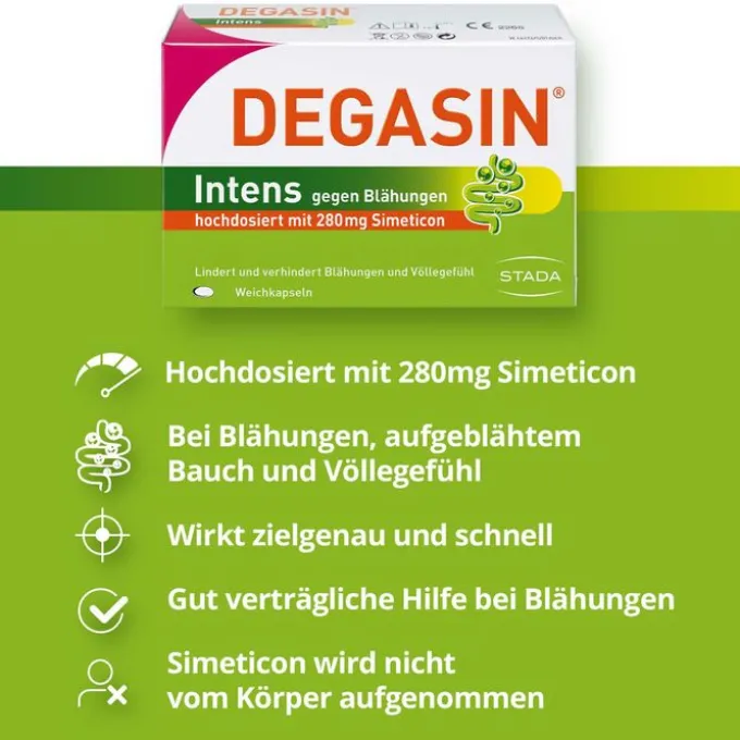 DEGASIN intens 280 mg Weichkapseln 32 St