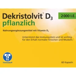 DEKRISTOLVIT D3 2000 I.E. pflanzlich Kapseln 60 Stück