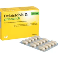 DEKRISTOLVIT D3 2000 I.E. pflanzlich Kapseln 60 Stück