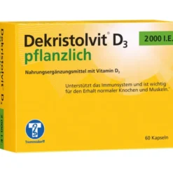 DEKRISTOLVIT D3 2000 I.E. pflanzlich Kapseln 60 Stück
