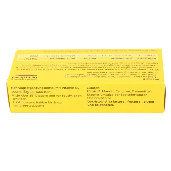 DEKRISTOLVIT D3 2000 I.E. Tabletten 30 Stück