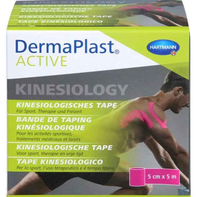 DERMAPLAST Active Kinesiology Tape 5 cmx5 m pink 1 St