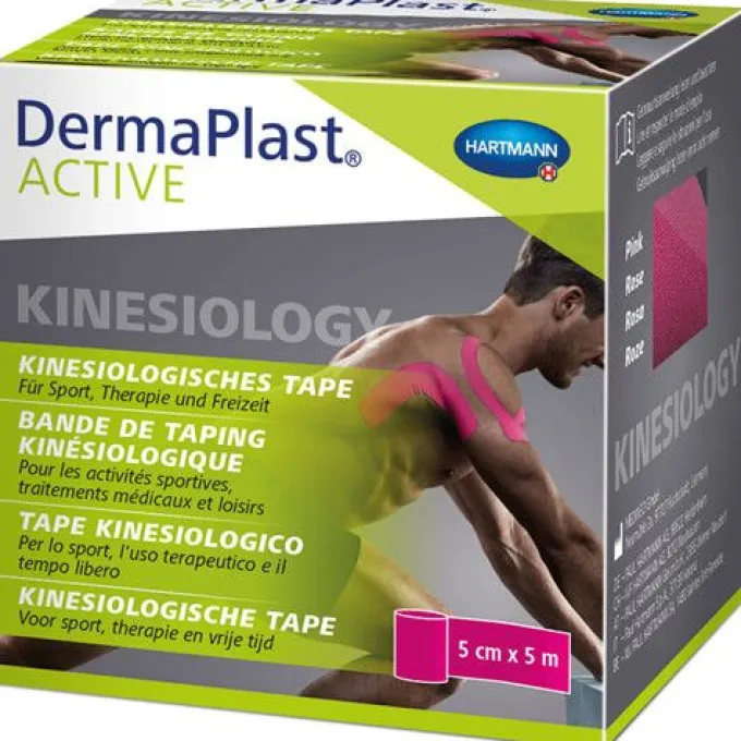 DERMAPLAST Active Kinesiology Tape 5 cmx5 m pink 1 St