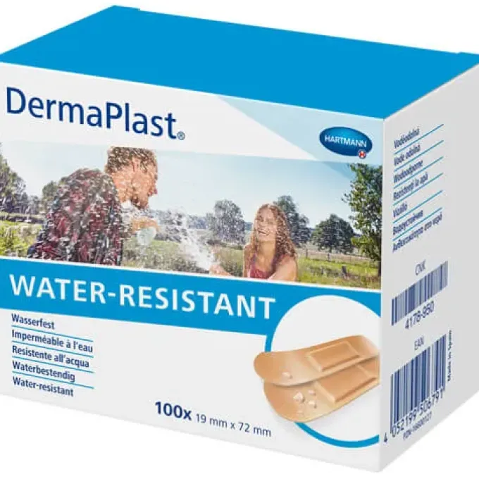 DERMAPLAST WATER-RESISTANT Pflasterstrips 19x72 mm 100 St