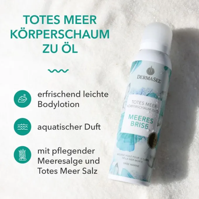DERMASEL Totes Meer Körperschaum zu Öl Meeresbrise 150 ml