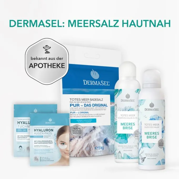 DERMASEL Totes Meer Körperschaum zu Öl Meeresbrise 150 ml