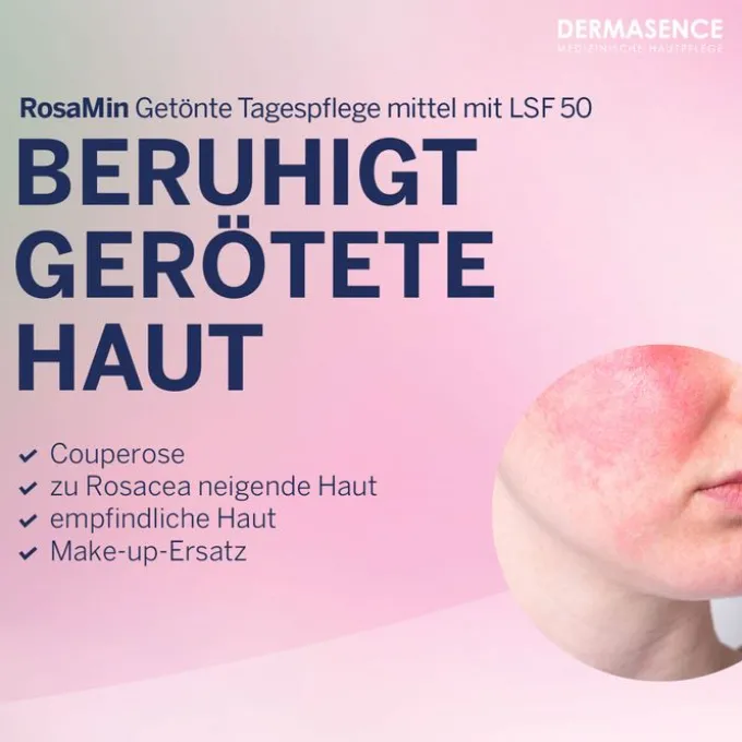 DERMASENCE RosaMin getönte Tagespfl.mittel LSF 50 30 ml