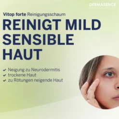 DERMASENCE Vitop forte Reinigungsschaum 200 ml