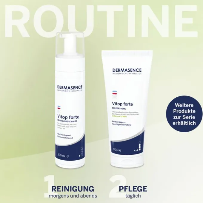 DERMASENCE Vitop forte Reinigungsschaum 200 ml